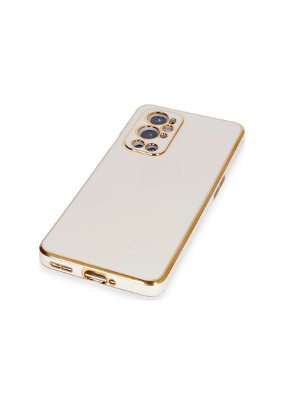 Gld-spt- Newface One Plus 9 Pro Kılıf Volet Silikon - Beyaz