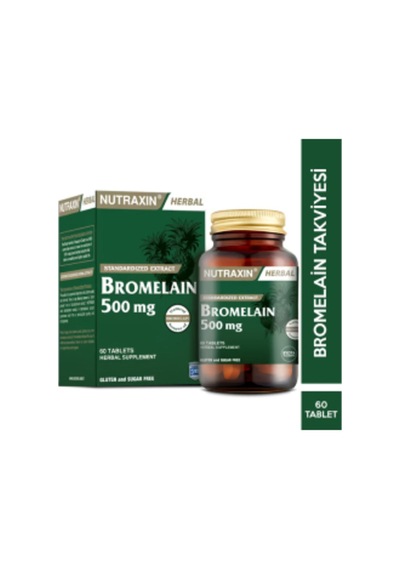 Std Nutraxin Bromelain 500 Mg 60 Tablet Gıda Takviyesi Teklidir