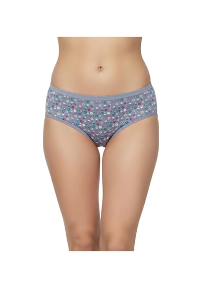 Kadın Baskılı Bikini Külot Bgl-st04939 gri