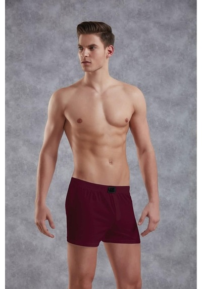 Doreanse 1511 Erkek Pamuk Düğmeli Bordo Boxer