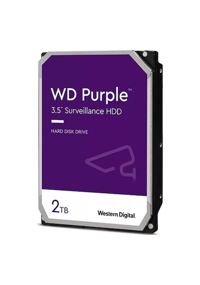 2 Tb 3.5 Purple Sata3 5400rpm 64mb 7/24 Guvenlık Wd23purz 3 Yıl Resmı Dıst Garantılı