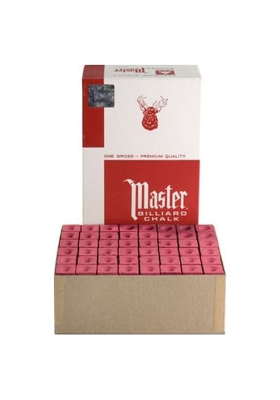 Master Chalk Kırmızı Bilardo Iskata Tebeşiri 12 Adet