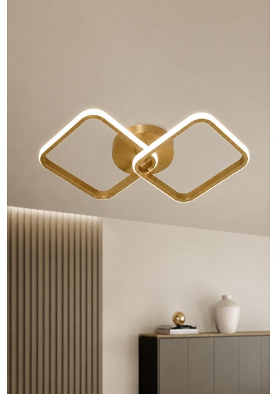AvizeGO Tilya Led Plafonyer Avize Beyaz Işık Eskitme