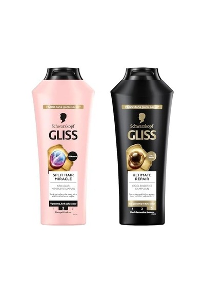 Seti Split Hair Miracle Kırık Uçları Mühürleyen Şampuan 400ml X1 + Repair Şampuan 400ml X1