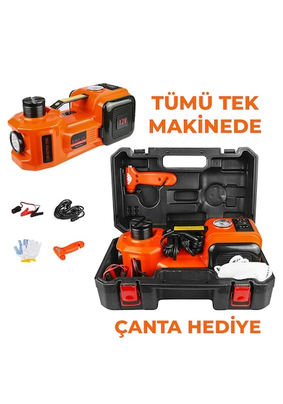 Robo Elektrikli Hidrolik Kriko Hava Pompası Bijon Anahtarı