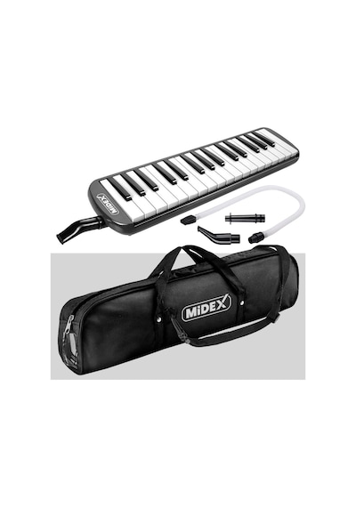 Midex ML-32BK Melodika Seti 32 Tuşlu Siyah Renk