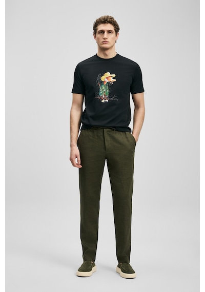 Lufian Duck Modern Grafik T- Shirt Siyah Siyah 111020292100100 Siyah