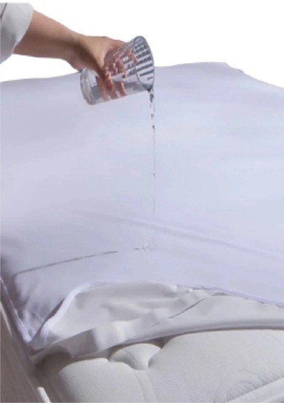 Altın Karma Pamuk Sıvı Geçirmez Alez 50x90 Cm Beyaz