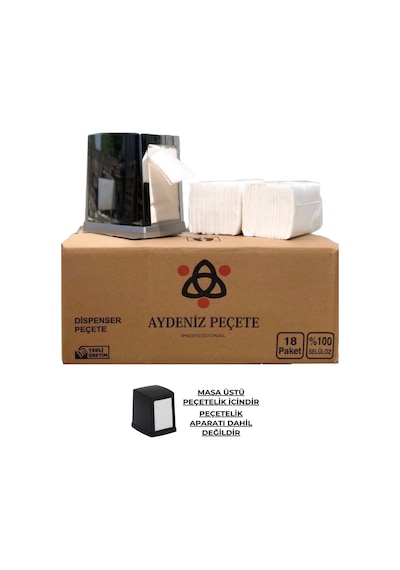 Aydeniz Peçete Masaüstü Dispenser Peçete 18 x 100'lü
