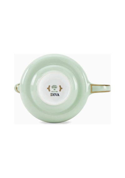 Ginori 1735 Retro Tarzda Colonna Çaydanlık Porselen 770ml Şık Altın Detaylı Çaydanlıklar 178 Çok Renkli