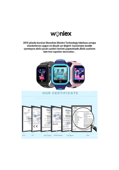 Wonlex KT24S 4G Android Sim Kartlı Çocuk Takip Saati (İthalatçı Garantili)