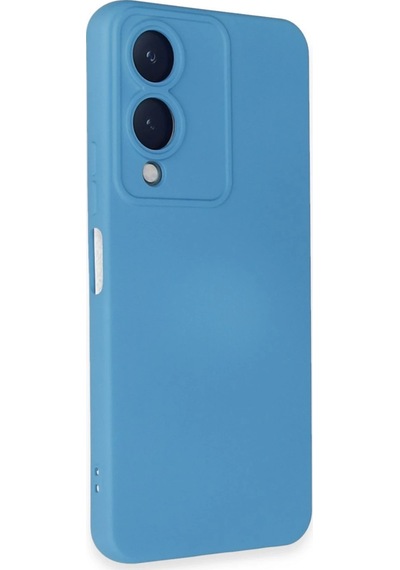 Uryport Vivo Y17s Kılıf Nano İçi Kadife Silikon - Mavi