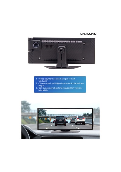 Cpnvx-001 Vionex Kablosuz Car Play Adaptörü - Siyah 7.0 İnç