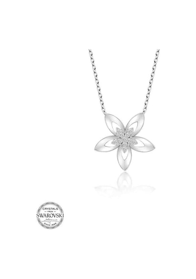 Swarovski Taşlı Gümüş Çiçek Kadın Kolye (551181013)