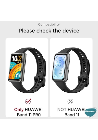 Huawei Band 11 Pro İçin Kılıf 360 Full Round Soft Silicone Şeffaf Band 11 Pro İle Uyumlu Kılıf - Şeffaf Çok Renkli