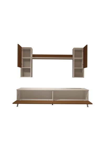 Decoraktiv Eko 5da Mdf Std Silver Tv Ünitesi Tv Sehpası Beyaz - Ceviz