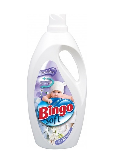 Bingo Soft Çamaşır Yumuşatıcısı Sensitive 6 x 3 L