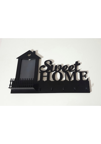 Fotoğraf Çerçeveli,Ahşap,Sweet Home Anahtar Askılığı