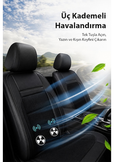 Ezere Coolseat 12v Araç Koltuk Soğutucu Ve Isıtıcı Fanlı Minder 3 Kademeli