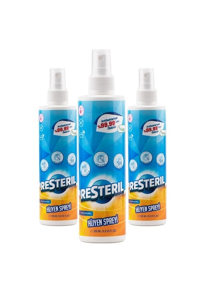 Doğal Alkolsüz Dezenfektan Hijyen Spreyi 3 x 200 ML