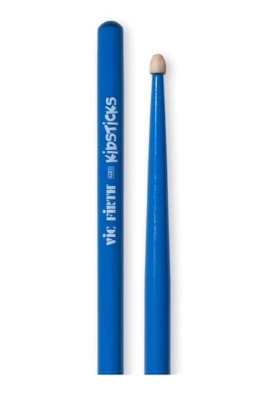 Vicfirth Kıds Baget Çift Kidstick Blue, Hıckory, Mavi Çocuk Bageti 3-8 Yaş İçin