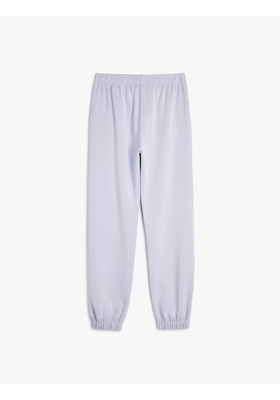 Koton Beli Bağcıklı Modal Karışımlı Basic Jogger Eşofman Altı Lila 5wkg40191ak Lila