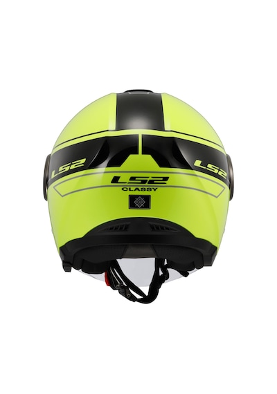 Ls2 Classy Classıc Açık Motosiklet Kaskı Neon Sarı - Siyah