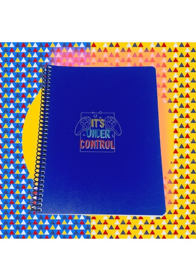 16x22 Cm 80 Yaprak Çizgisiz Plastik Kapak Telli Defter 60 Gram Beyaz Sayfa Undercontrol