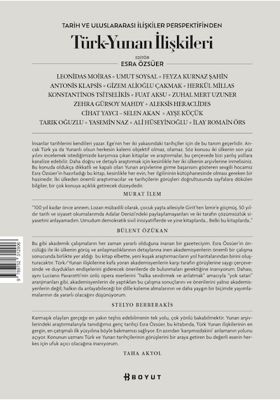 Türk-Yunan İlişkileri 1821-2021 - Tarih ve Uluslararası İlişkiler Perspektifinden- Boyut Yayın Grubu