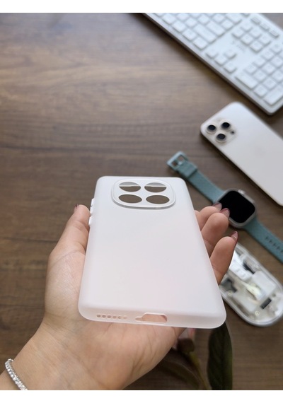 Redmi Note 14 Pro 4g Uyumlu Süper İnce Mat Ultra Thin Silikon Kılıf Beyaz