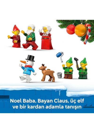 LEGO® City 2026 Yılbaşı Takvimi 60510 - 5 Yaş ve Üzeri Çocuklar için 24 Sürpriz İçeren Yaratıcı Oyuncak Yapım Seti (252 Parça)