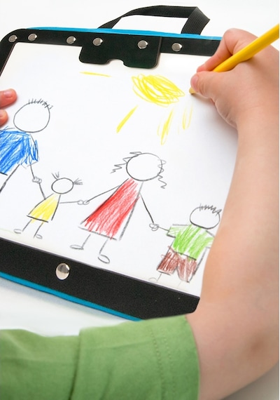 Çantalı Küçük Ahşap Çocuk Yazı Tahtası (531406833)