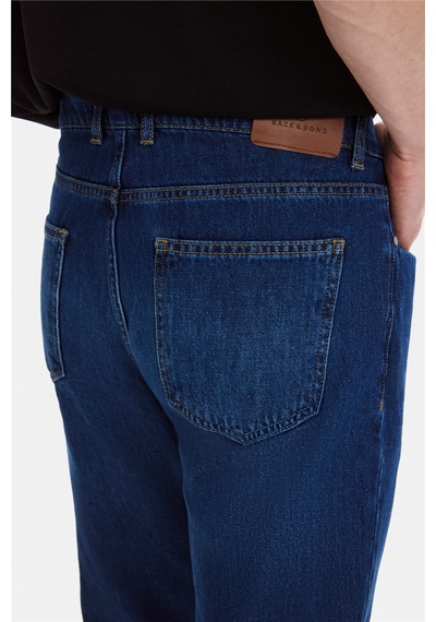 Backandbond Lacivert Tapered Fit Denim Pantolon Çok Renkli