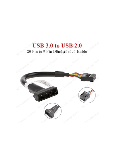 BK Teknoloji Usb 3.0 To Usb 2.0 Dönüştürücü Kablo BK Teknoloji Usb 3.0 To Usb 2.0 Dönüştürücü Kablo