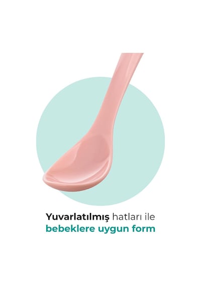 2'li Beslenme Kaşığı Powder Pınk / Blush & Sakalam Kutusu 2 Adet