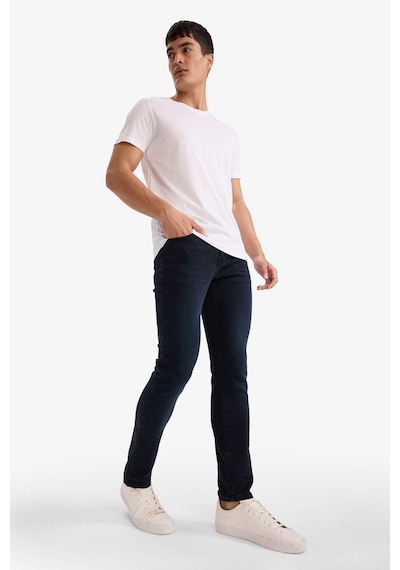 Defacto Pedro Slim Fit Dar Kalıp Normal Bel Dar Paça Jean Pantolon G3229ax25aunm83 İndigo-nm83
