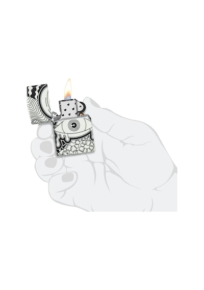 Zippo 49193 Psychedelic Eye Design Çakmak Çok Renkli
