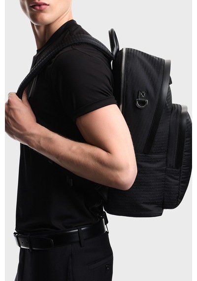 Emporio Armani Ayarlanabilir Omuz Askılı Sırt Çantası Erkek Sırt Çantası Em006563 Af28660 Uc001 Siyah