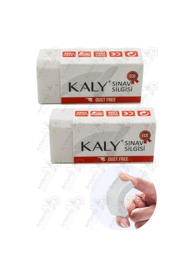 Sınav Silgisi Beyaz Silgi Orta Boy 2 Adet Silka Kaly Yumuşak Sınav Silgisi Ufalanmayan Okul Büro