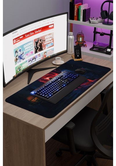 Stranger Things 2 V4 90x40 Xxl Gaming Kauçuk Kaymaz Taban Mouse Pad Fare Altlığı