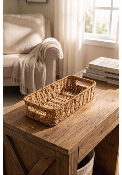 Hasır Rattan Organizer Sepet Kulplu Dekoratif Düzenleyici Sepet 31 X 13 X 8 Cm Çok Amaçlı Mutfak Banyo Raf Dolap Organizeri Doğal Hasır Sepet Kahverengi Kahverengi Hasır Rattan Organizer Sepet Kulplu Dekoratif Düzenleyici Sepet 31 X 13 X 8 Cm Çok Amaçlı Mutfak Banyo Raf Dolap Organizeri Doğal Hasır Sepet Kahverengi Kahverengi