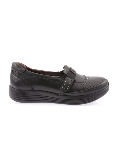 Dgn 1035-23y Kadin Dolgu Taban Cirtli Comfort Ayakkabi 1035-1506-R1534 Siyah