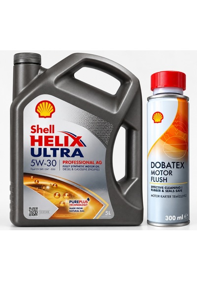 Shell Helix Ultra Pro Ag 5w-30 5 Litre + Shell Motor Ve Karter İçi Temizleyici 300 Ml