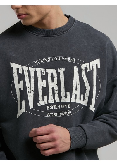 Everlast Authentic Boxing Oversize Antrasit Erkek Sweatshirt Antrasit