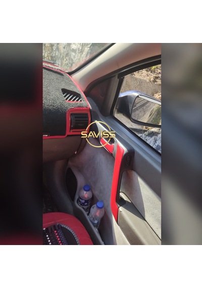 Opel Astra G uyumlu Kırmızı Full Set,Torpido Konsol Kaplama, Maun Kaplama (Kırmızı)