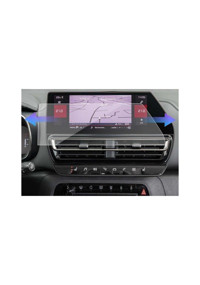 Citroen C5 Aircross Uyumlu 10 İnç Multimedya Araç Ekran Koruyucu Şeffaf 9h Nano Kırılmaz