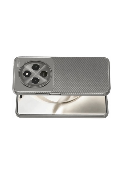 Newface - 521 - Tecno Spark 30c Kılıf Auto Focus Karbon Kapak - Csmo-tex - - Gri