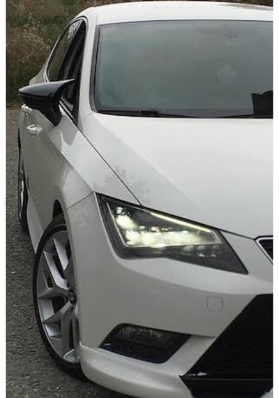 Seat Leon Mk3 Mk3.5 Batman Yarasa Ayna Kapağı Piano Black Abs Pla