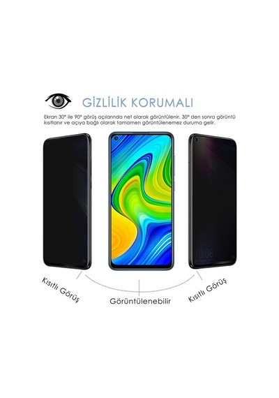 For Oppo Realme C11 Hayalet Gizli Ekranı Tam Kapatan Kırılmaz Cam Görünmez Ekran Koruyucu Hd Kalite 25-clr42986
