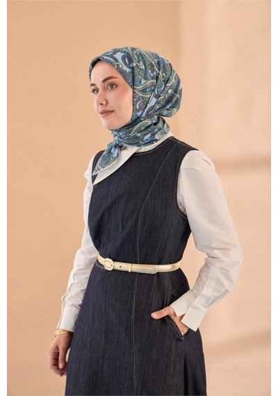Silk Home Yaz Esintisi Eşarp 150002-04 Bebe Mavi, Taş, Butter Yellow, Yeşil